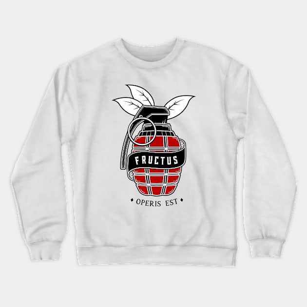 Fructus Operis Est Crewneck Sweatshirt by Woah_Jonny